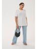 KAFFE curve T-Shirt kurzarm KCfransisca Regular fit in Chalk