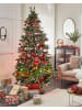 Beliani Weihnachtsbaum DENALI in Grün/Rot/Weiß - (W) 150 x (H) 240 x (L) 150 cm