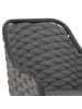 MCW 2er-Set Gartenstuhl O16, Anthrazit Kissen dunkelgrau