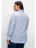 sheego Bluse in mittelblau gestreift