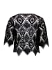 BETTY & CO Lochstrick-Pullover mit Lochmuster in Schwarz