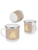 Mr. & Mrs. Panda Camping Emaille Tasse Corgie ohne Spruch in Hundeglück