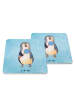 Mr. & Mrs. Panda Untersetzer Set Pinguin Lolli ohne Spruch in Eisblau