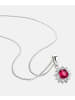 Diamant L'éternel Halskette aus 375 Weißgold mit Lab Grown Diamant mit Rubin