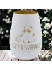 Mr. & Mrs. Panda Kerzenhalter Glas Panda Gute Besserung mit Spruch in Weiß
