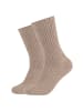 S. Oliver Socken 2er Pack warm & cozy in sand melange