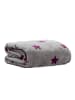 Pink Papaya Kuscheldecke " Snug Me Supersoft Stars " in grau/lila