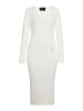faina Women Dress in Wollweiss
