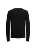 Jack and Jones JJEHILL Knit Crew Neck in Schwarz