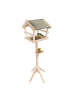 relaxdays Vogelfutterhaus in Natur - (B)36 x (H)121 x (T)30 cm