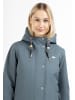 Schmuddelwedda Damen Winterjacke Aus Recyceltem Polyester in Blaugrau