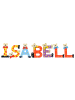 Playshoes Deko-Buchstaben "ISABELL" in bunt