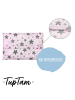 TupTam 2er- Set Kissenbezüge in schwarz/rosa