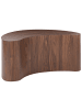 Beliani Couchtisch BILPA in Braun - (W) 44 x (H) 40 x (L) 89 cm
