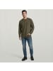 G-Star Raw Waffle Henley Relaxed T-Shirt dark khaki