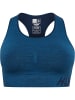 Hummel Hummel Bh Hmlte Multisport Damen Atmungsaktiv Schnelltrocknend Nahtlosen in INSIGNIA BLUE MELANGE