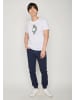GreenBomb T-Shirt Animal Dog Traveller in Weiß
