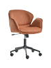 Beliani Bürostuhl BELMAR in Orange/Schwarz - (W) 63 x (H) 83 x (L) 70 cm