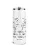Mr. & Mrs. Panda Wasserflasche Hummeln Kleeblatt mit Spruch in Weiß