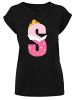 F4NT4STIC T-Shirt Disney Alphabet S Is For Sleeping Beauty in schwarz