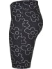 Urban Classics Urban Classics Damen Ladies High Waist AOP Tech Cycle Shorts in blackflower