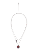 IZIA Women Multi-Chain Necklace in Silver Multicolor