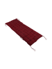 relaxdays Bankauflage in Rot - 190 x 70 cm