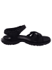 Ecco Damensandalette sportlich flach Outdoor in  Schwarz