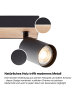 Brilliant Jello Wood LED-Spotbalken – 4-flammig, Schwarz/Holz, dimmbar, warmweiß