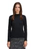 BETTY & CO Langarm-Shirt mit Rippenstruktur in Schwarz