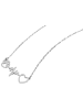 Adeliás Damen Halskette – Herz aus Edelstahl 43+5 in silber