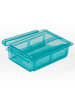 Gourmetmaxx Klemm Schublade für Kühlschrank 3er-Set  transparent/blau