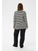 KAFFE curve Poloshirt KCmiana Regular fit in Chalk With Black Deep stripe