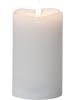 STAR Trading LED Kerze Echtwachs mit Timer  H: 14cm weiß
