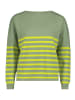 CARTOON Strickpullover mit U-Boot-Ausschnitt in Green/Yellow