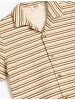 KOTON TSHIRT SS POLO in Ecru Gestreift