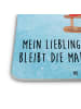 Mr. & Mrs. Panda Glasuntersetzer Smörle Rodeln mit Spruch in Eisblau