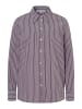 More & More lange Hemdbluse, Baumwollmix in ruby orchid white woven blouse stripe
