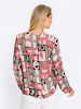 Heine Druck-Bluse in sesam-koralle-bedruckt