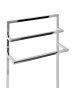 Beliani Handtuchständer MELINCUE in Silber - (W) 40 x (H) 87 x (L) 35 cm