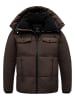 Humy Winterjacke mit Fleecefutter in Braun