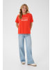 Kaffe T-Shirt kurzarm KAjamie Loose fit in Grenadine W. Chalk Art Work