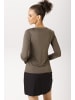 Aniston CASUAL Langarmshirt in braun-schwarz