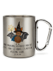 Mr. & Mrs. Panda Tasse Fledermaus Zauberer mit Spruch in Silber