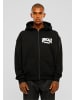 Mister Tee Zip-Kapuzenpullover in black