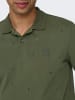 Only&Sons Poloshirt aus Baumwolle Klassisches Kurzarm Polohemd in Olive