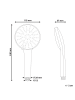 Beliani Wannenarmaturen UCHIZA in Silber - (W) 12 x (H) 24 x (L) 6 cm