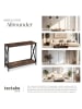 tectake Flurtisch, 100 x 35 x 80,5 cm, mit 2 Ablagen und seitlichen X-Streben