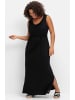sheego Maxikleid in schwarz