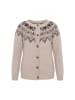 Ulla Popken Strickjacke in beige melange
